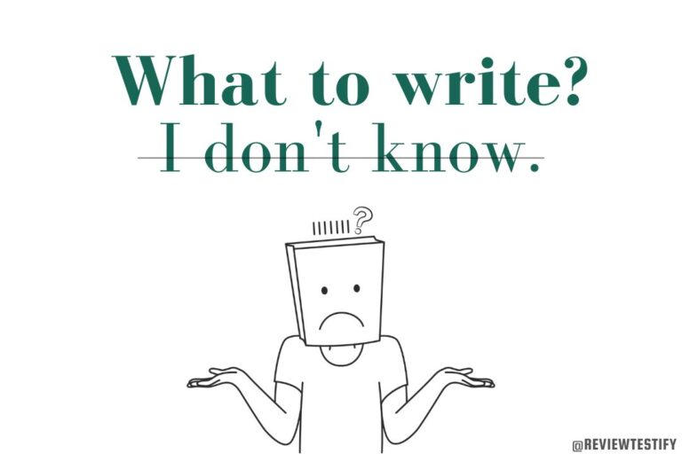 what to do when you have no idea to write