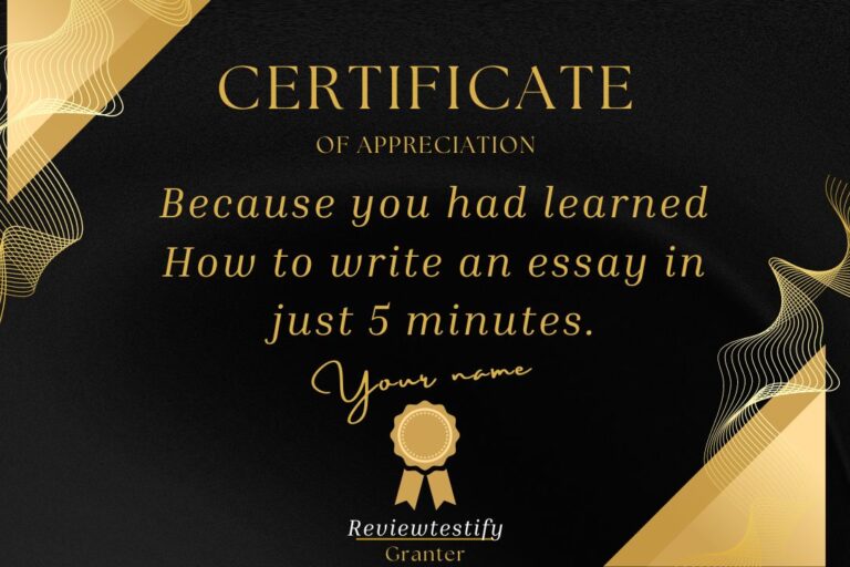 how to write an essay in just 5 minutes by reviewtestify