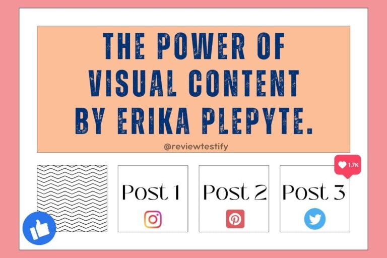 The Power of Visual Content by Erika Plepyte.