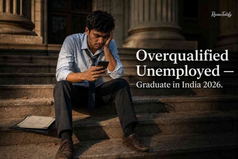 Overqualified Unemployed — Graduate in India 2026 RT article